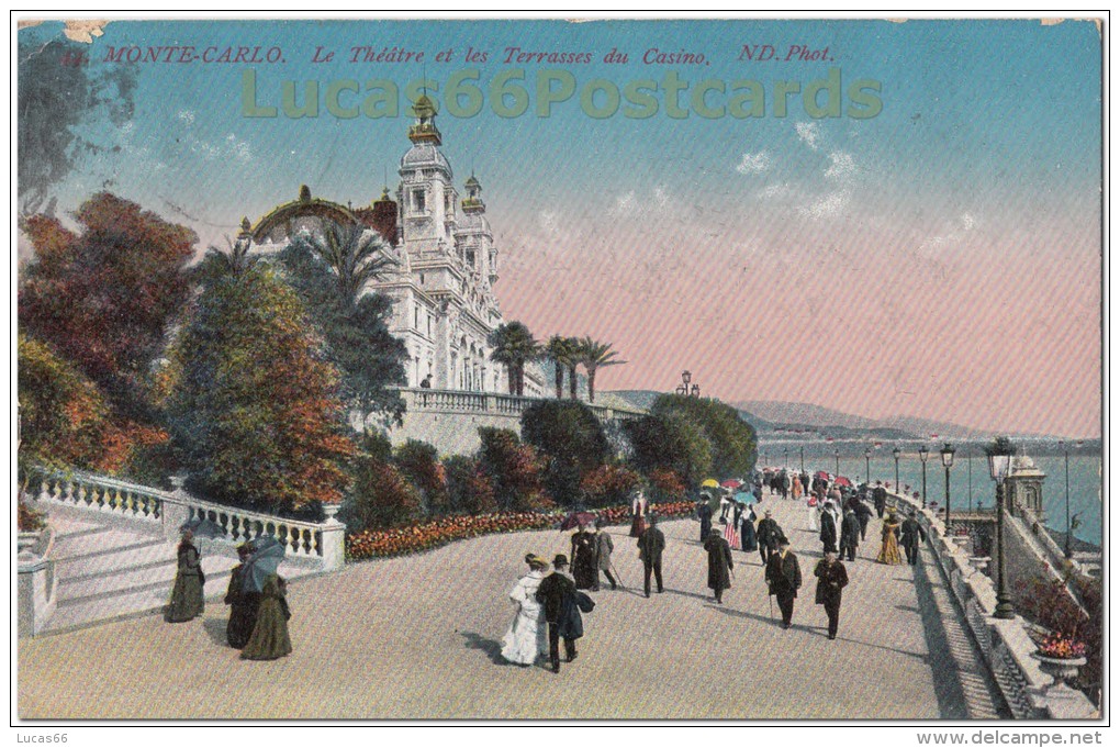 Monte-Carlo  -Le Théâtre Et Les Terrasses Du Casino - Opernhaus & Theater