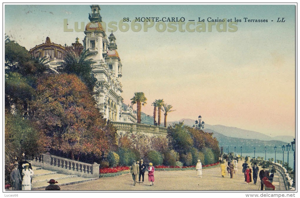 Monte-Carlo  -Le Théâtre Et Les Terrasses Du Casino - Opéra & Théâtre