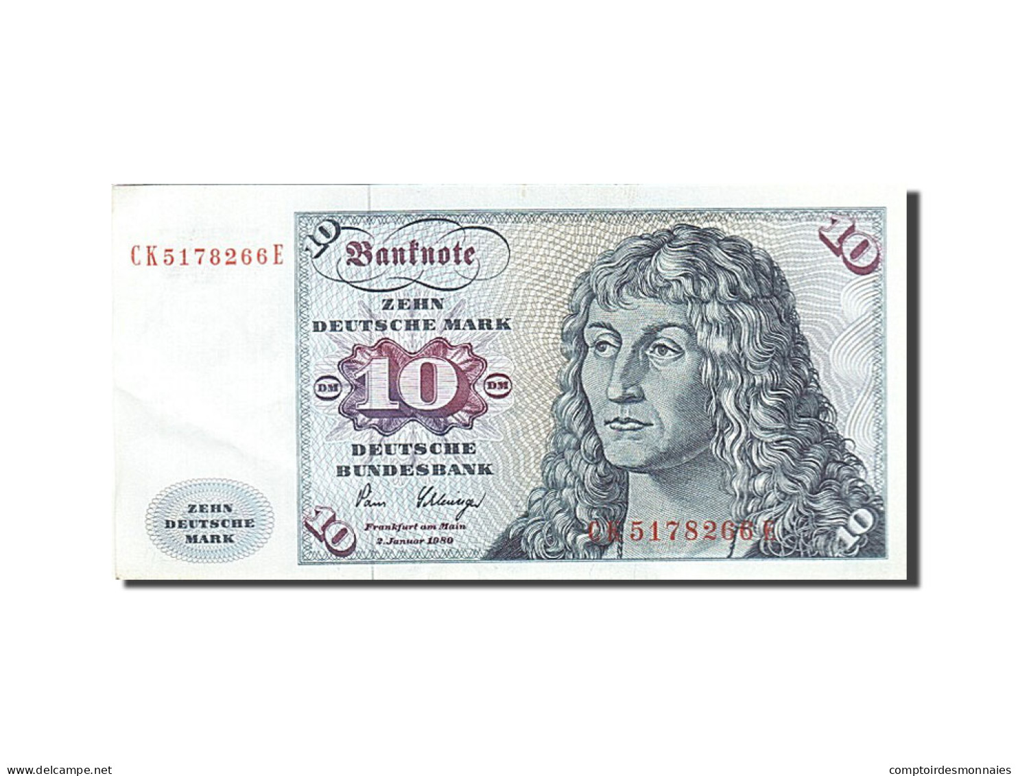 Billet, République Fédérale Allemande, 10 Deutsche Mark, 1970-1980 - 10 Deutsche Mark