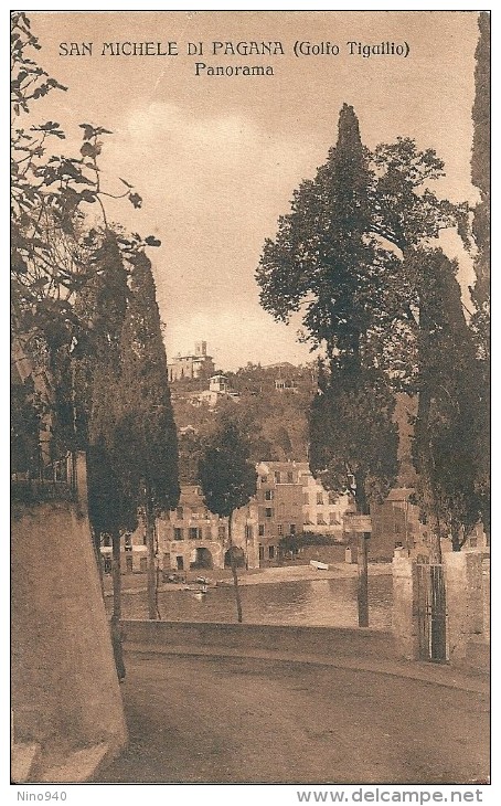 SAN MICHELE DI PAGANA (GE) - GOLFO TIGULLIO - PANORAMA - F/P - V:1914 - Genova (Genoa)