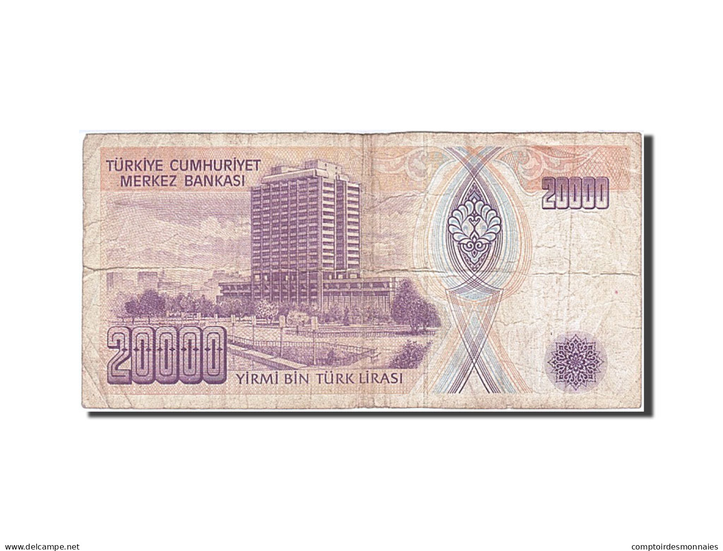 Billet, Turquie, 20,000 Lira, 1971-1982, 1995, KM:202, TB+ - Turquie