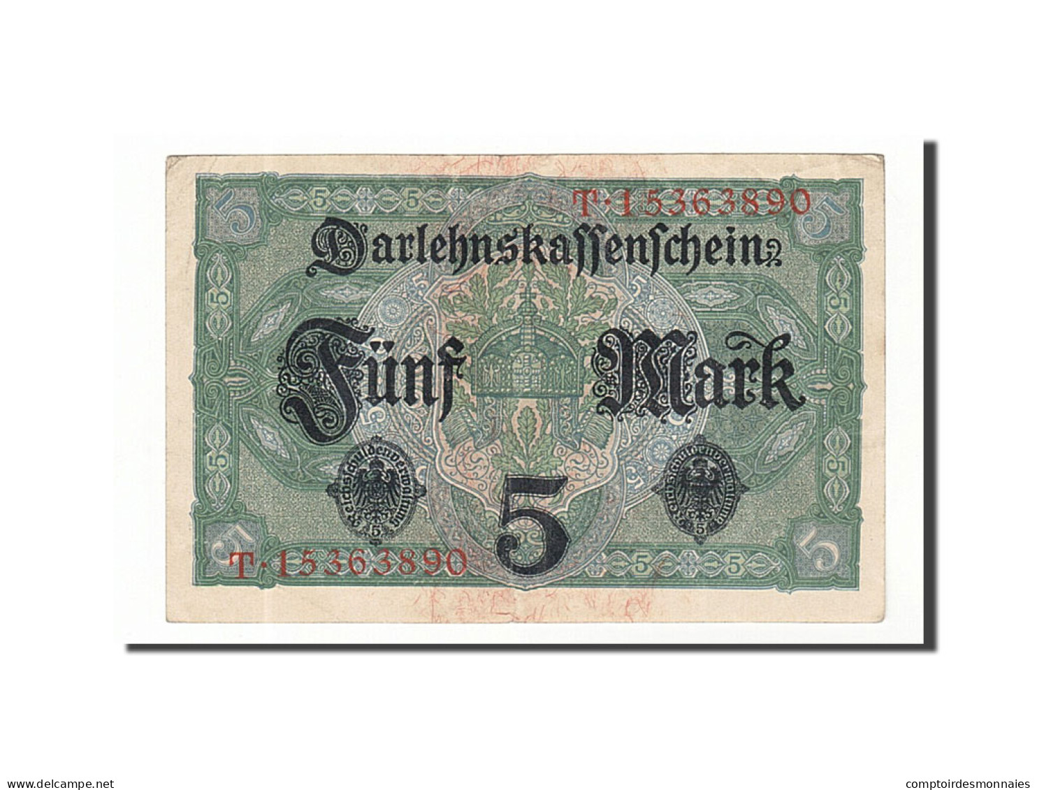 Billet, Allemagne, 5 Mark, 1917, 1917-08-01, KM:56b, SUP - 5 Mark