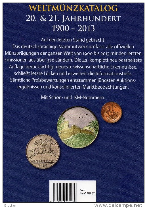 Battenberg Verlag: Welt-Münzkatalog A-Z Schön 2014 New 50€ Münzen 20/21.Jahrhundert Europa Amerika Afrika Asien Ozeanien - Deutsch