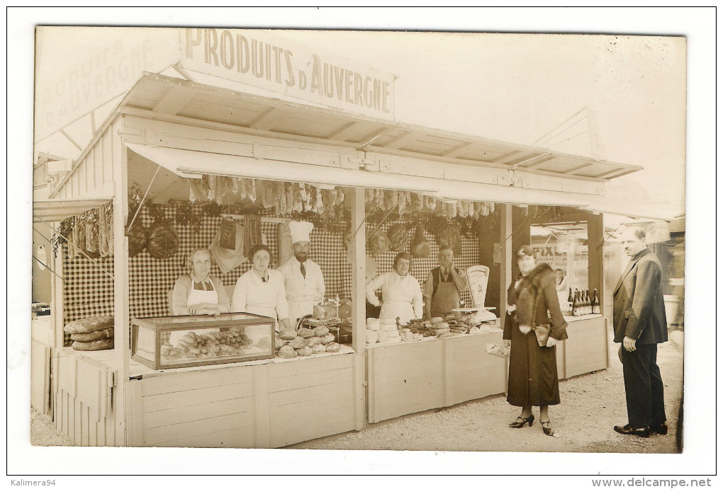 FOIRE  DE  PARIS  1934  /  Devanture Du Stand-magasin  " PRODUITS  D' AUVERGNE  " - Magasins