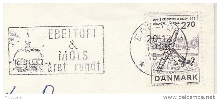 1984  DENMARK Stamps COVER  Illus SLOGAN Pmk EBELTOFT  & MOLS ARET RUNDT - Covers & Documents