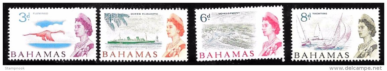 Bahamas Scott   208-11 Short Set Mint Hinged VF  CV $ 5.10 - 1963-1973 Ministerial Government