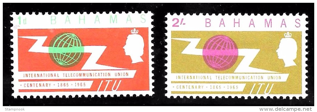 Bahamas Scott   219-20 ITU MNH  VF  CV $ 1.40 - 1963-1973 Ministerial Government