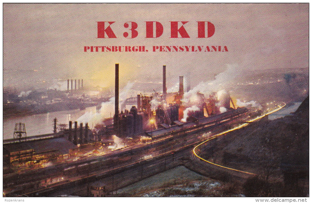 QSL Card Amateur Radio CB 1959 Pittsburgh Pennsylvania - Allison Park Penna - Amateurfunk