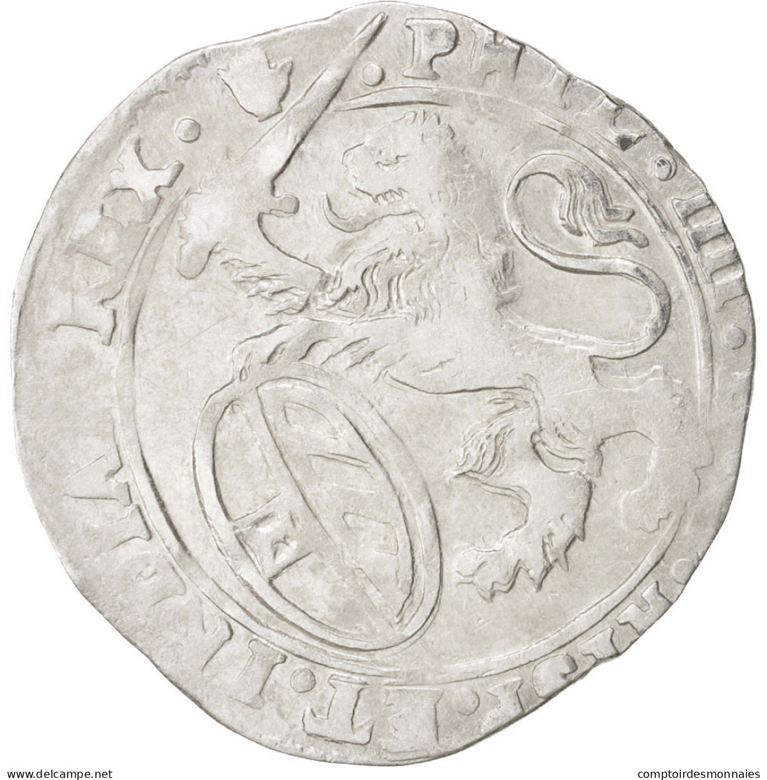 Monnaie, Pays-Bas Espagnols, BRABANT, Escalin, 1650, Anvers, TTB, Argent - Altri & Non Classificati