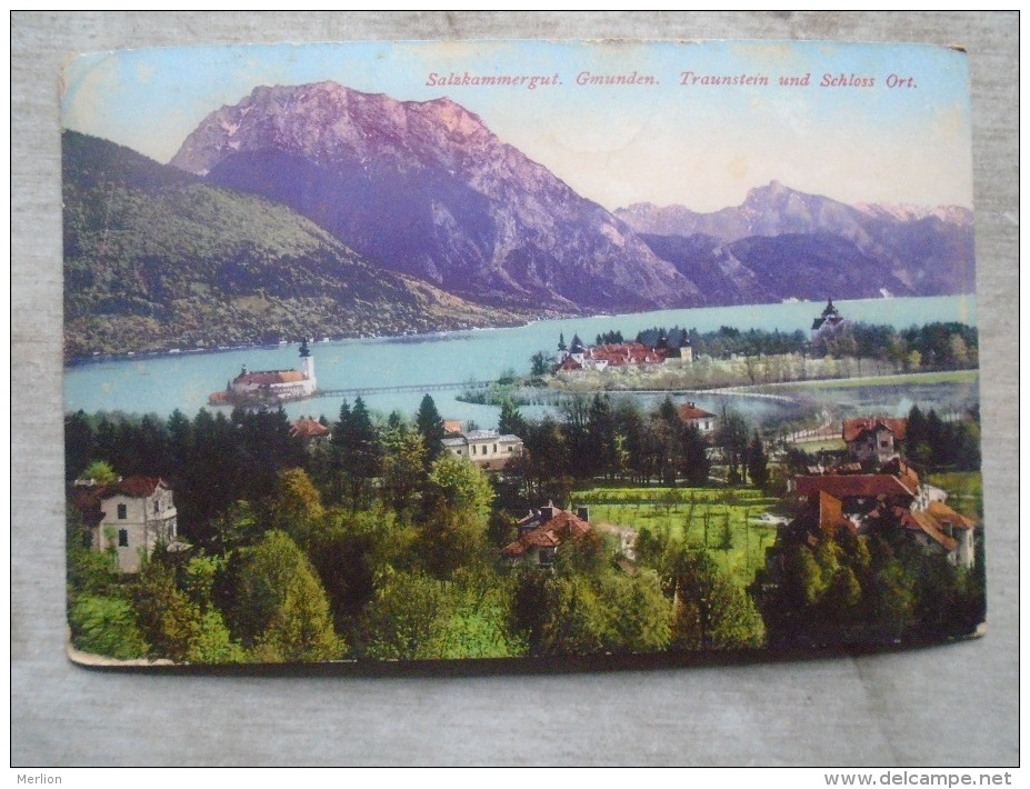 Austria Salzkammergut  Gmunden  Traunstein  Und  Schloss Ort  -Vöcklabruck  1915  D135096 - Vöcklabruck
