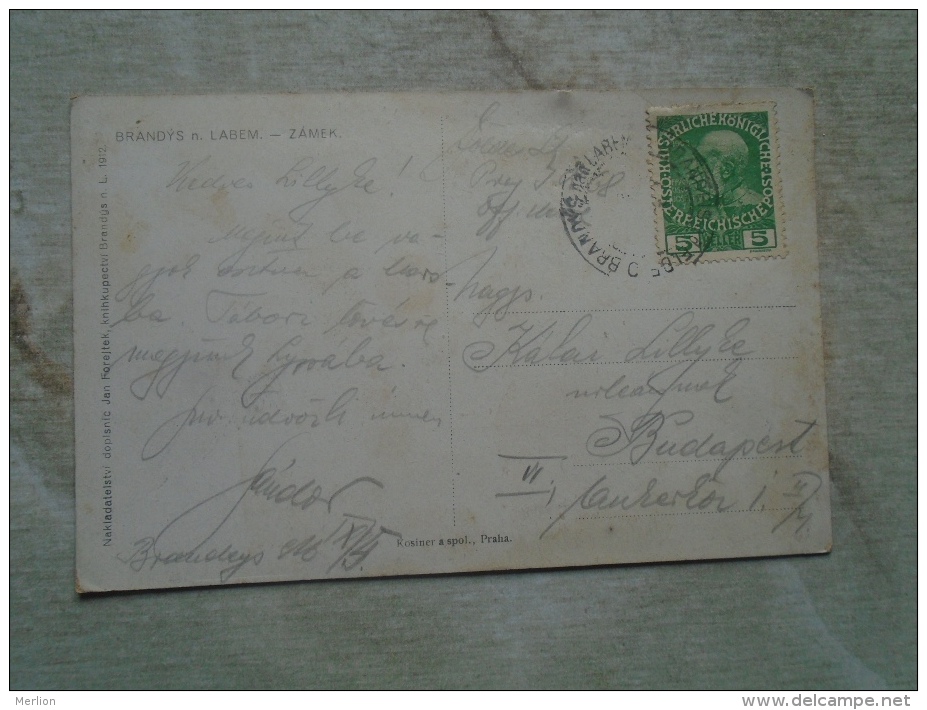 Czech  Rep.  BRANDYS  Nad LABEM  Zamek  -  Ca 1912   D135097 - Czech Republic