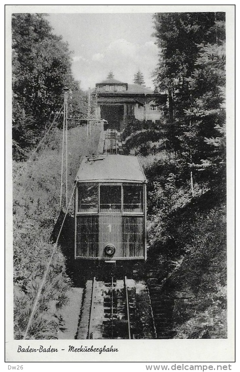 Baden-Baden - Merkurbergbahn - Schöning & Co - Carte Non Circulée - Funiculaires