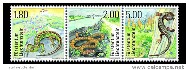 Liechtenstein - Postfris / MNH - Complete Set Reptielen 2015 NEW! - Ungebraucht