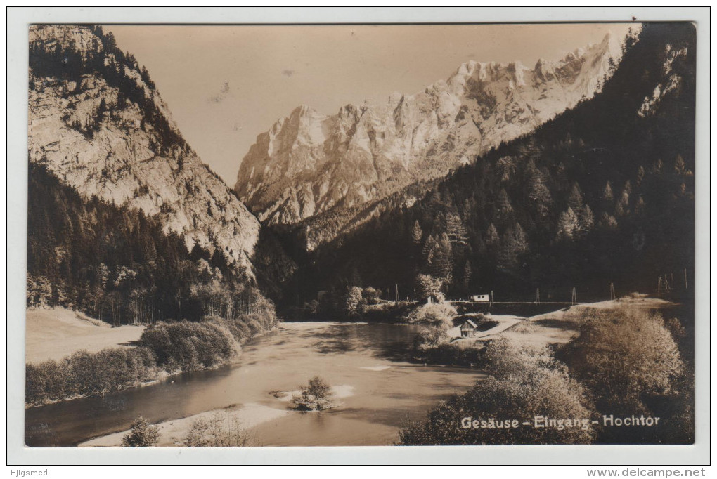 Austria Österreich Gesäuse Eingang Hochtor Steiermark RPPC Real Photo Post Card Postkarte Karte Carte Postale POSTCARD - Gesäuse