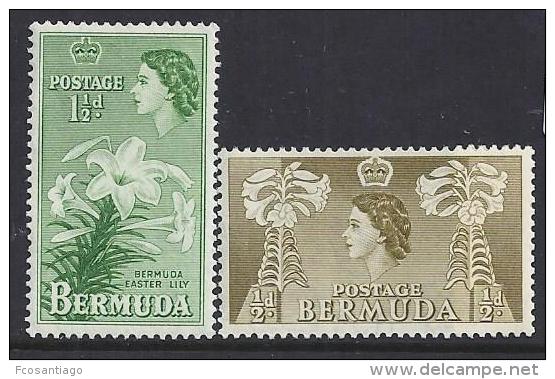 FLORES - BERMUDA 1953/58-  Yvert 135-133  Precio Cat&euro;1 - Andere & Zonder Classificatie