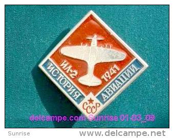 Soviet Airplane IL-4 / Soviet Badge _01-03_1089_09 - Avions