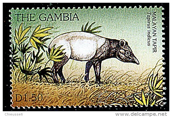 (cl. 3 - P.41) Gambie ** N° 2213R (ref. Michel Au Dos) - Tapir De Malaisie - - Gambie (1965-...)