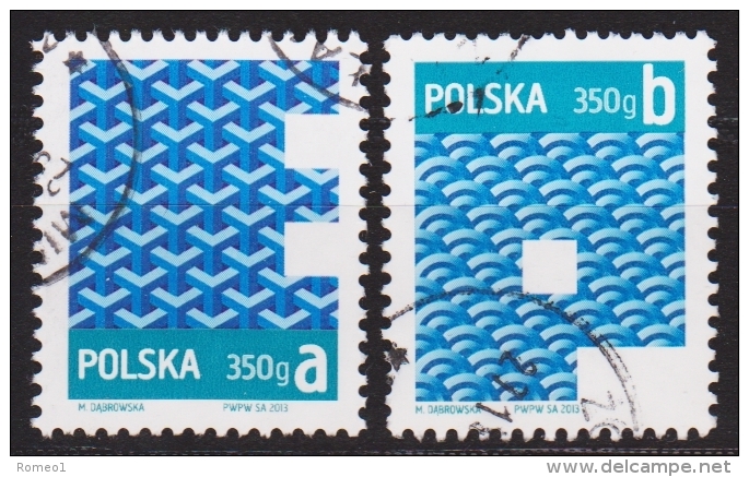 2013: Polen Mi.Nr. 4595 + 4598 Gest. (d350) / Pologne Mi.No. 4595 + 4598 Obl. - Usados