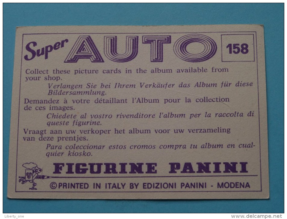 PONTIAC Super AUTO ( 158 ) Ed. Panini Modena ( Zie Foto Voor Details ) ! - Italiaanse Uitgave