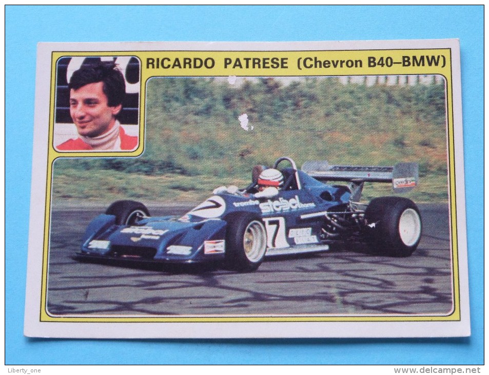 RICARDO PATRESE ( Chevron B40-BMW ) Super AUTO ( 30 ) Ed. Panini Modena ( Zie Foto Voor Details ) ! - Italiaanse Uitgave