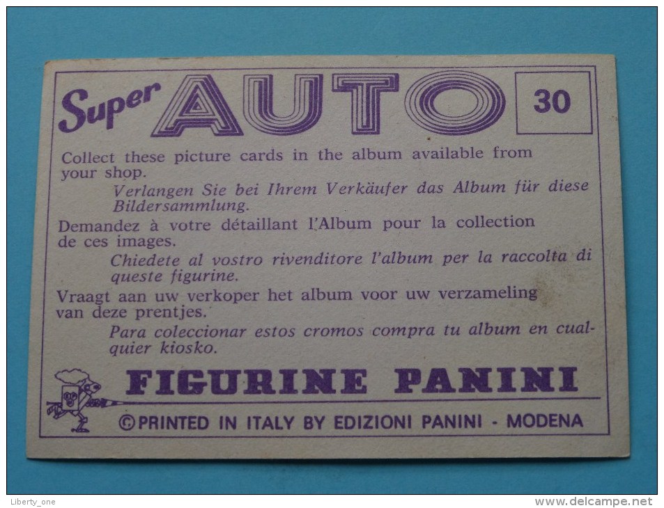 RICARDO PATRESE ( Chevron B40-BMW ) Super AUTO ( 30 ) Ed. Panini Modena ( Zie Foto Voor Details ) ! - Edizione Italiana