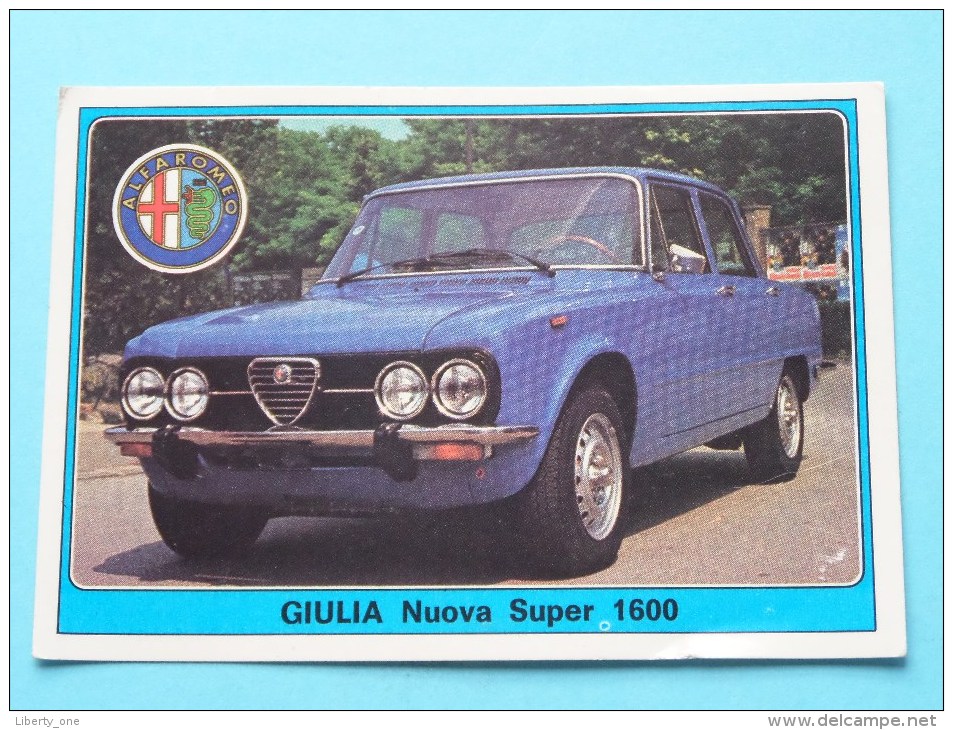 GIULIA Nuova Super 1600 () Super AUTO ( 50 ) Ed. Panini Modena ( Zie Foto Voor Details ) ! - Edizione Italiana