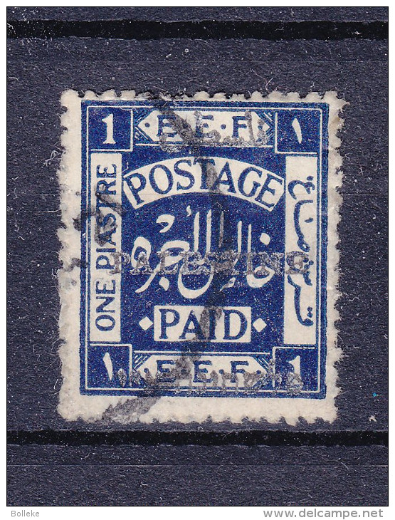 Palestine - Yvert 20 A (A) Oblitéré - Dentelure 15 X 14 - Valeur 60 Euros - Palestine