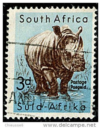 (cl. 3 - P.46) Afrique Du Sud Ob  N° 205 (ref. Michel Au Dos) - Rhinocéros - - Neufs