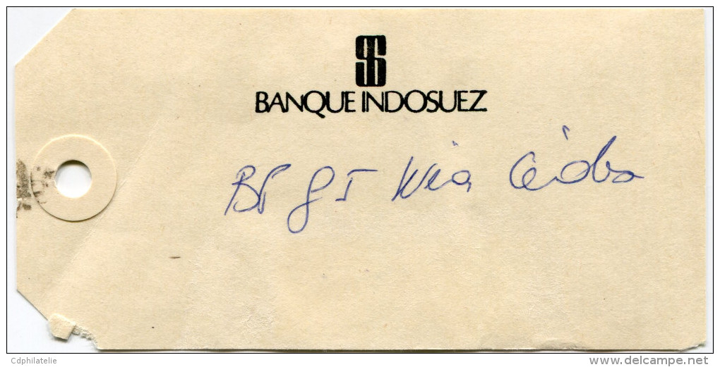 NOUVELLE-CALEDONIE ETIQUETTE ADRESSE LETTRE RECOMMANDEE OBLITERATION WE 29-4-1987 Nelle CALEDONIE - Briefe U. Dokumente