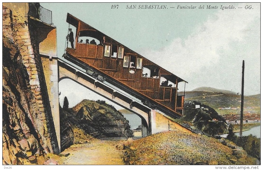 San Sebastien - Funicular Del Monte Igueldo - Carte G.G. N°197 Non Circulée - Funiculaires