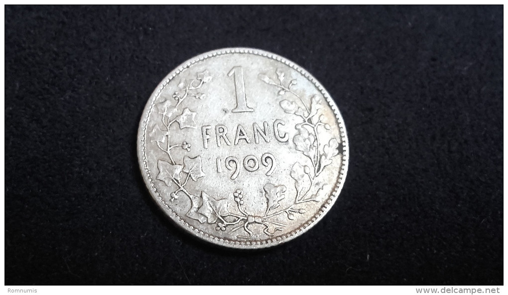 1 Franc 1909 - Léopold II - Type Vinçotte Légende En Français - 1 Franc