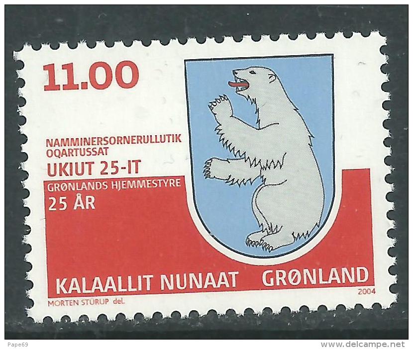 Groenland N°  393  XX 25ème Anniversaire De L'autonomie Du Groenland, Sans Charnière, TB - Neufs