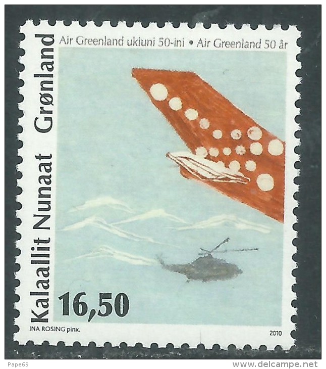 Groenland N°  538  XX Cinquantenaire De La Compagnie Air Greenland  Sans Charnière, TB - Neufs