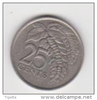 TRINIDAD E TOBAGO  25 CENTS   ANNO 1999 - Trinidad Y Tobago