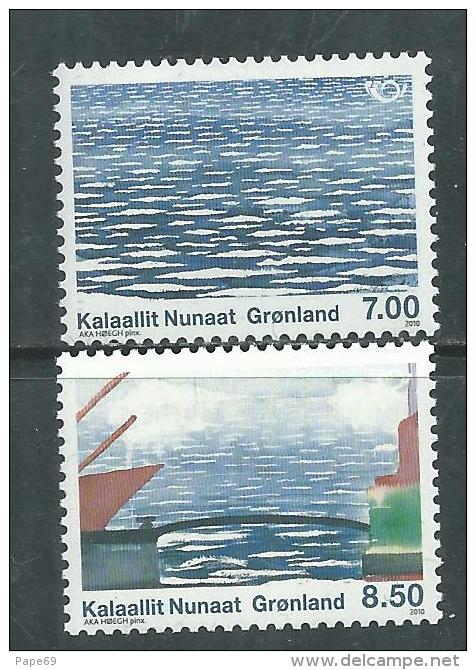 Groenland N°  540 / 41  XX Norden : La Vie Au Bord De La Mer,  Les 2 Valeurs Sans Charnière, TB - Nuevos