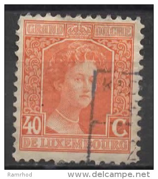 LUXEMBOURG 1914  Grand Duchess Adelaide -  40c. - Red   FU PAPER ATTACHED - 1914-24 Maria-Adelaide