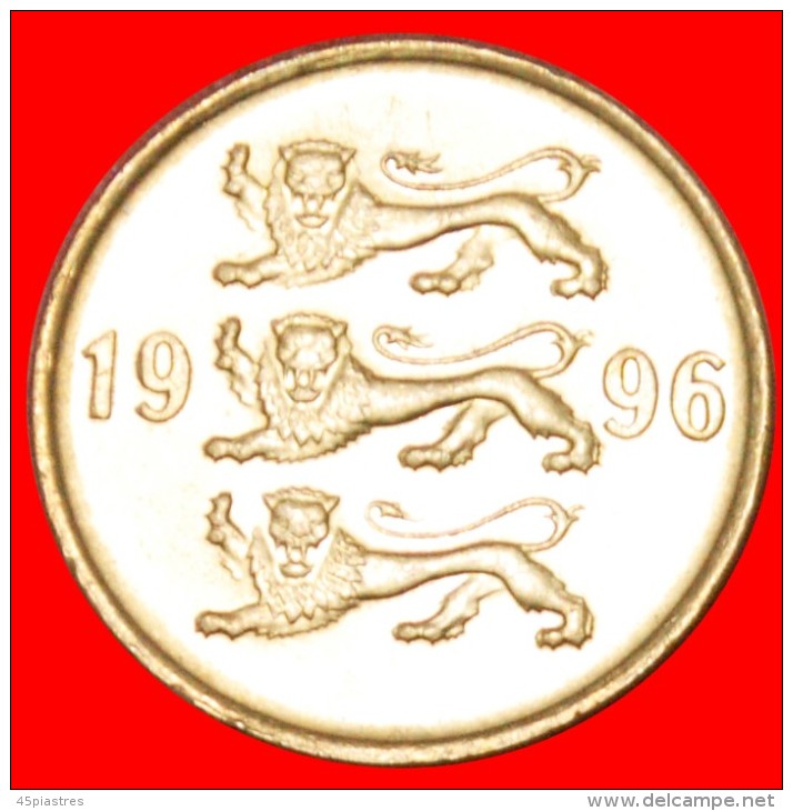 * LIONS: Estonia (ex. The USSR, Russia)  20 CENTS 1996!   LOW START  NO RESERVE! - Russie