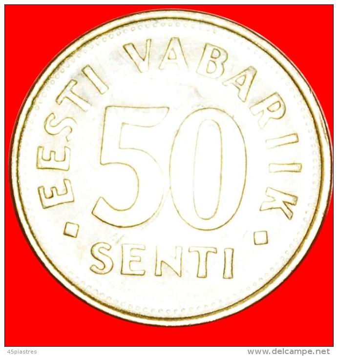 * LIONS: Estonia (ex. The USSR, Russia)  50 CENTS 1992!  LOW START  NO RESERVE! - Russie