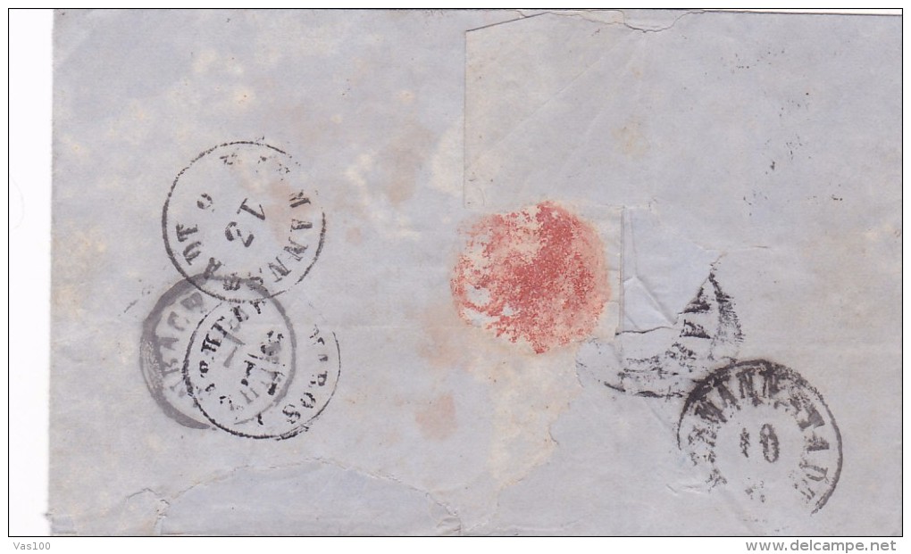 Romania/Moldova & Principality - Official Letter Circulated   From HERMANSTADT At KARANSEBES. - ...-1858 Prephilately