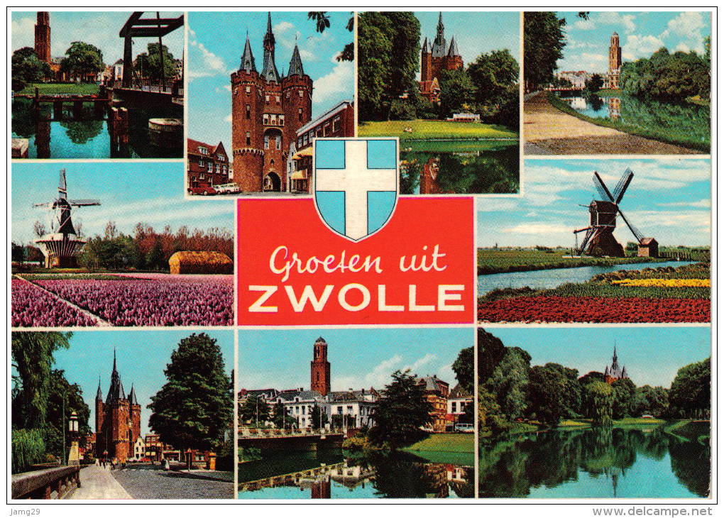 Nederland/Holland, Zwolle, 9-luik, Ca. 1970 - Zwolle