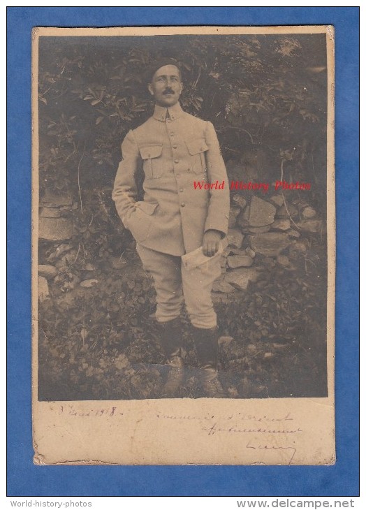 CPA  Photo - Portrait D'un Poilu De L' Armée D' Orient Du 227e Régiment - 1918 - Secteur Serbie Macédoine Gradechnitza - Guerre 1914-18