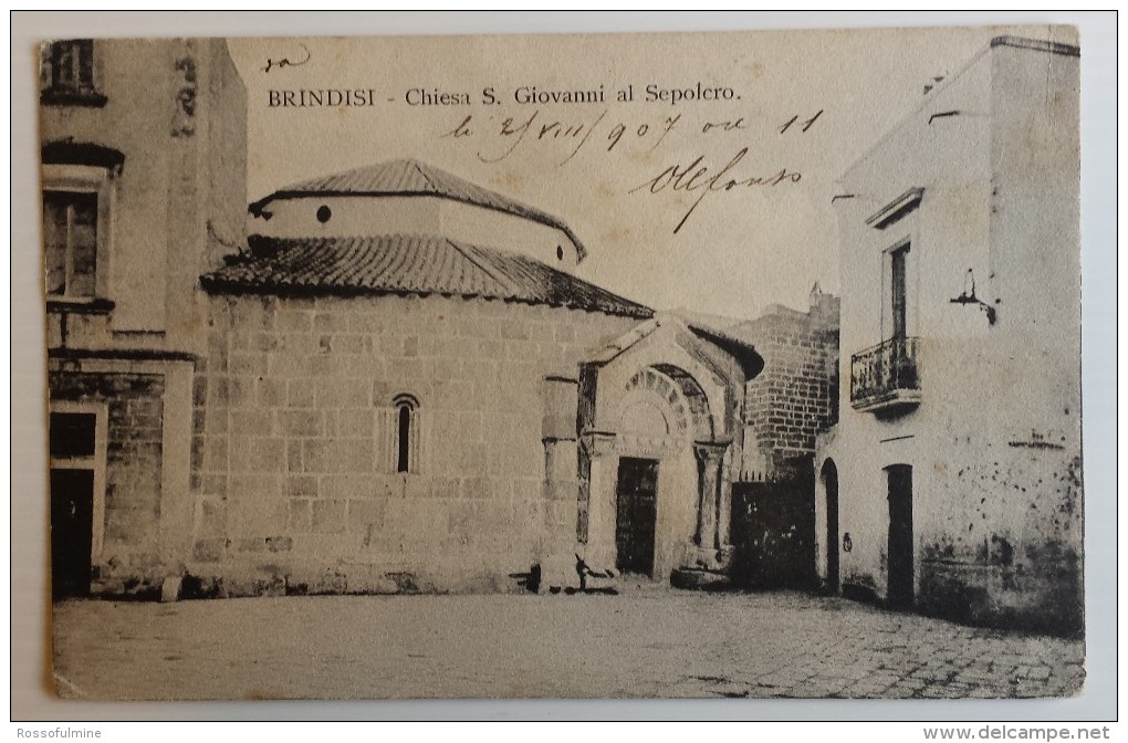 BRINDISI CHIESA S. GIOVANNI AL SEPOLCRO 1907 - Brindisi