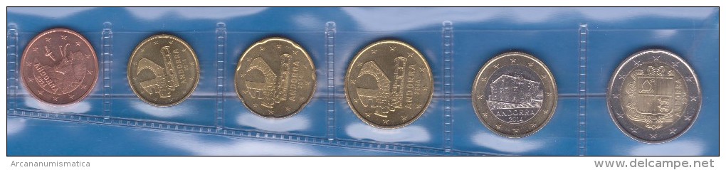 ANDORRA     Set 6 Monedas/Coins   2.014  2014   SC/UNC   T-DL-11.442 - Andorra