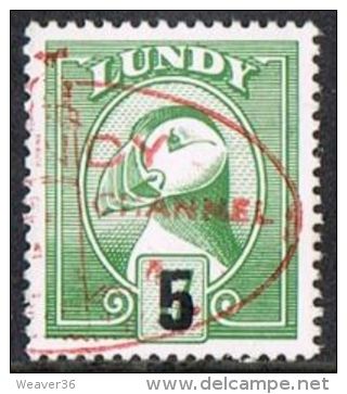 Lundy 1990 Provisional 5p On 7p Used - Local Issues