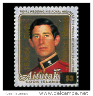 AITUTAKI 1984 - Scott# 355 Royal Birth Opt. Set Of 1 LH - Aitutaki