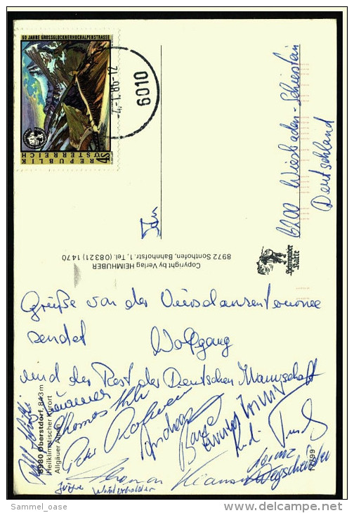 11 Original Signaturen / Unterschriften Der Deutschen Skisprung-Nationalmannschaft Von 1985/ 1986    (5328) - Winter Sports