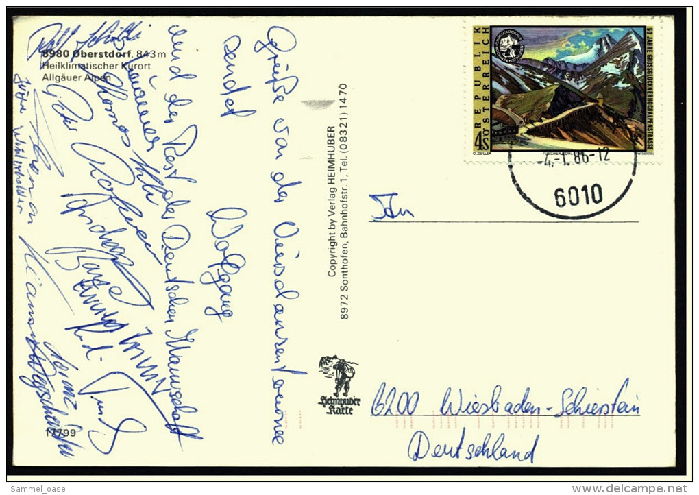 11 Original Signaturen / Unterschriften Der Deutschen Skisprung-Nationalmannschaft Von 1985/ 1986    (5328) - Sport Invernali