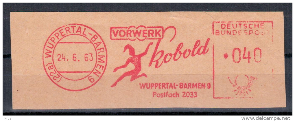 Germany Deutschland 1963 Vorwerk Kobold, Wuppertal - Barmen - Altri & Non Classificati