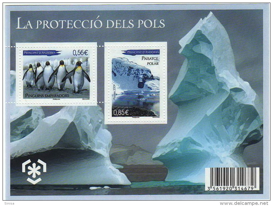 Andorra French / S/S / Penguines / Protection Of Poles - Neufs