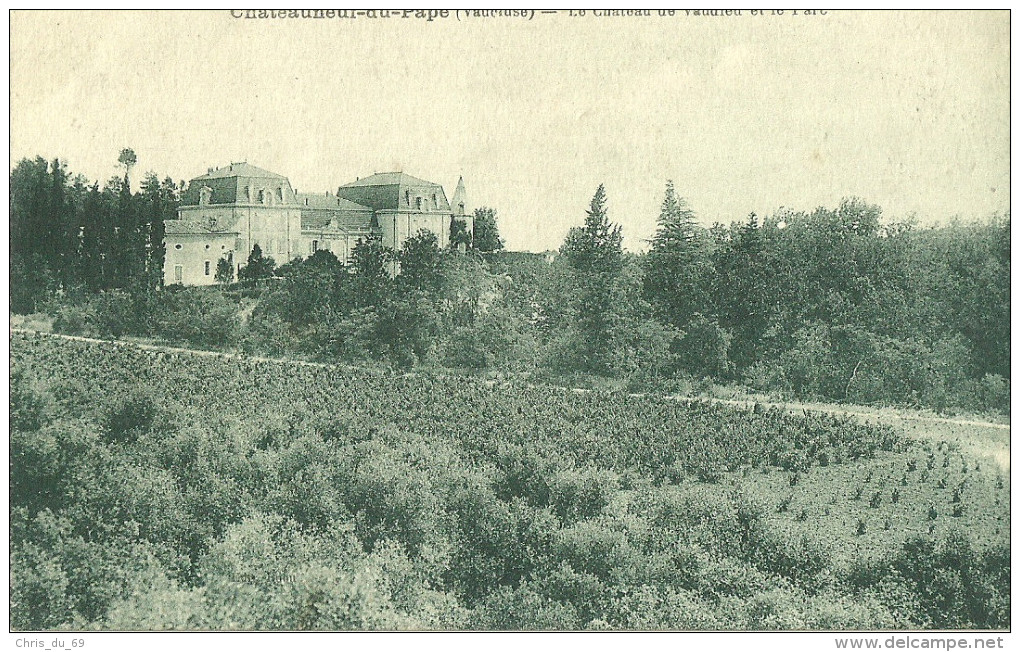 Chateauneuf Du Pape Le Chateau De Vaudieu Et Le Parc - Chateauneuf Du Pape